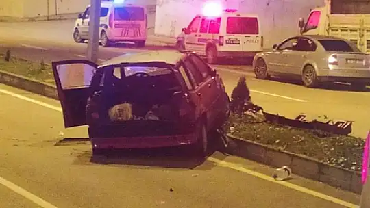 Türbe mevkiinde kontrolden çıktı