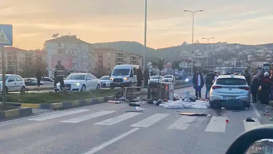 Yaya geçidinde çarpıştılar