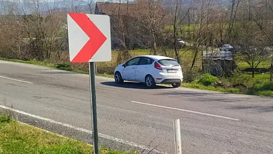 Havaalanı kavşağında kaza