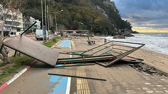 Önce fırtına sonra kar etkili oldu