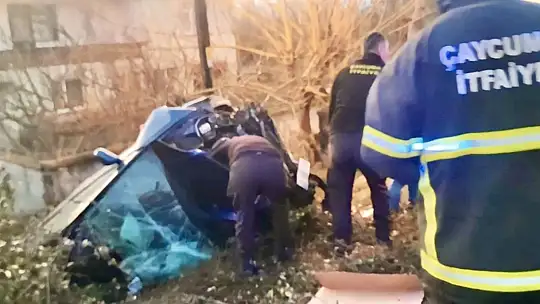 Şarampole Uçtu: 1 ölü 4 yaralı