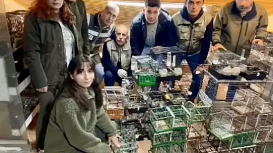 Bartın'da kuş avcısına baskın