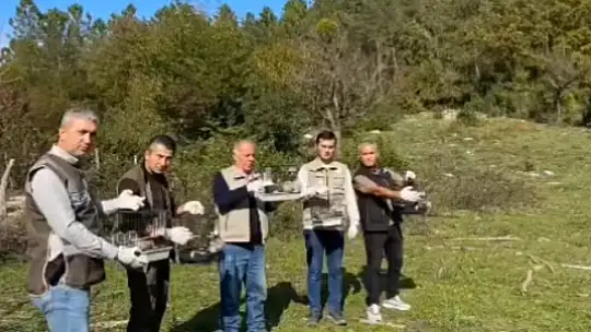 Bartın'da kuş avcısına baskın