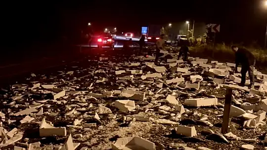 Yüzlerce kasa palamut yola saçıldı
