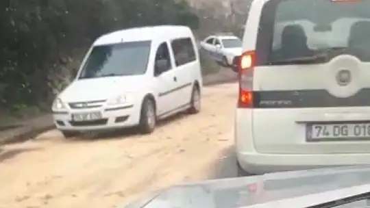 Amasra girişinde hareketli dakikalar