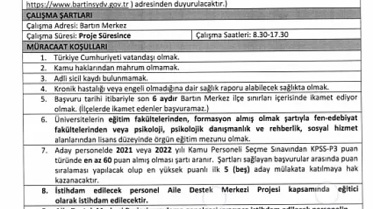 SYDV 14 personel alacak