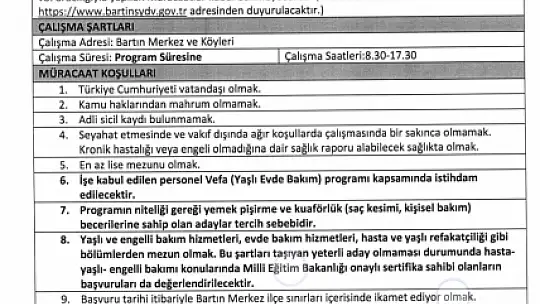 SYDV 14 personel alacak