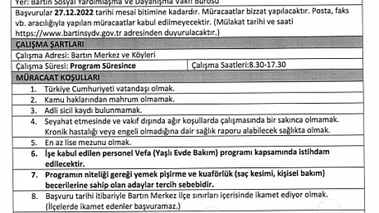 SYDV 14 personel alacak
