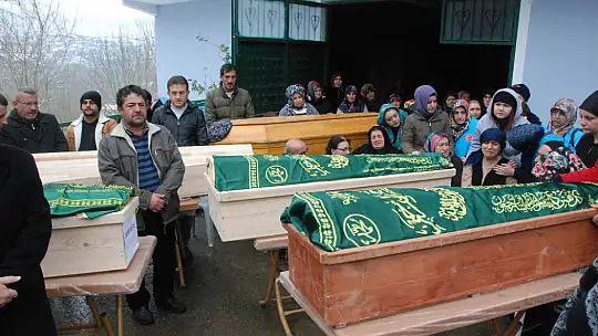 5 kişilik aile toprağa verildi
