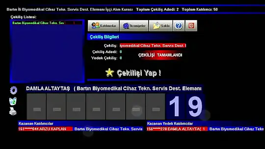 Bartın için kura sonuçları