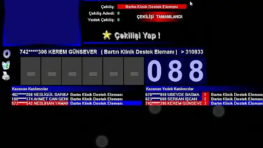 Bartın için kura sonuçları