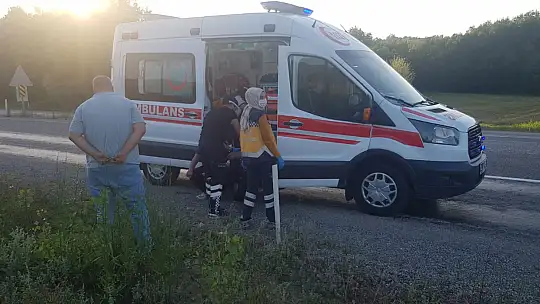 Gurbetten gelen aile kaza yaptı