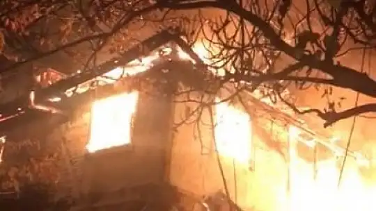 Köyde korkutan yangın