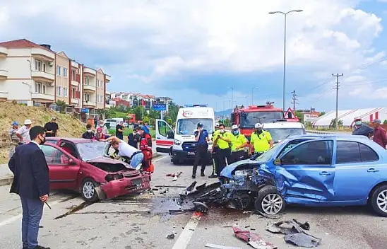 Terminal yolunda feci kaza