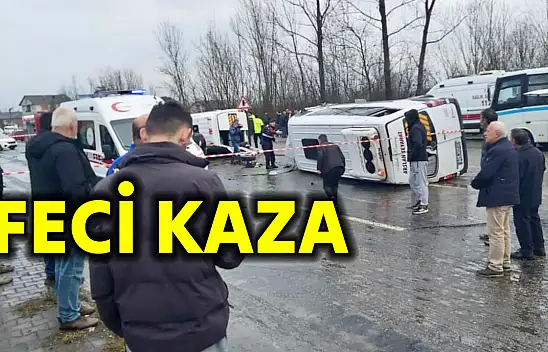 Bartın'da işçi servisleri çarpıştı, 1 ölü 27 yaralı