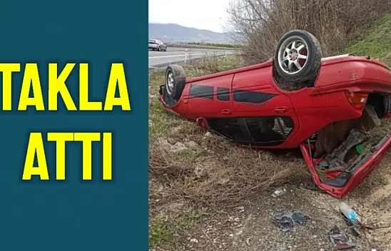 Bartınlı genç kaza yaptı