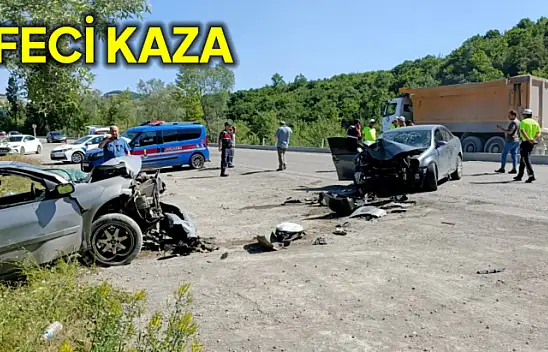 İnkumu yolunda feci kaza