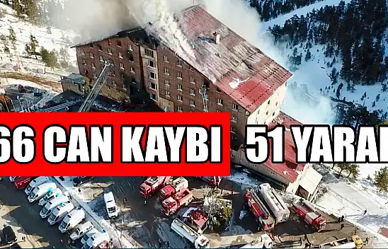 Kartalkaya'da yangın faciası 76 ölü, 51 yaralı