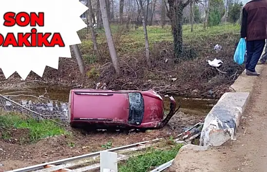 Köprüden dereye uçtu