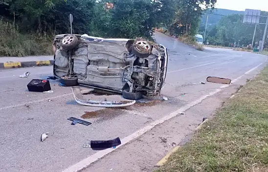 Takla atarak karşı şeride geçti