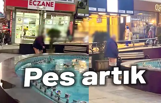 Yukarıçarşı havuz başında şok olay