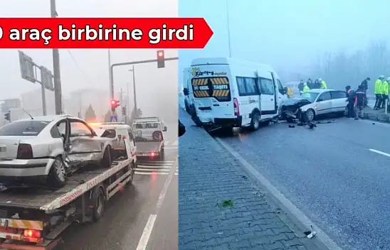 Zincirleme kaza, yol savaş alanına döndü