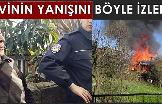 2 katlı ahşap alev alev yandı