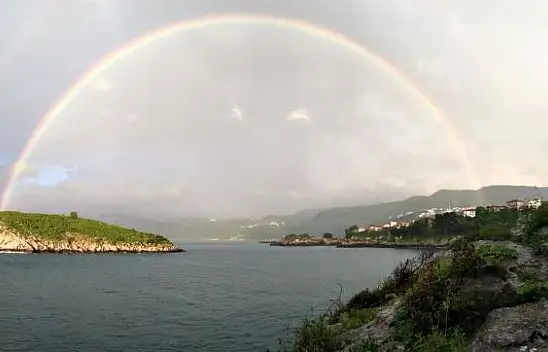 Amasra'da Eşsiz Gökkuşağı Manzarası