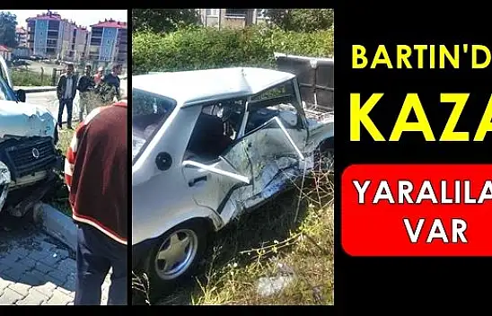 Bartın'da kaza, 3 yaralı