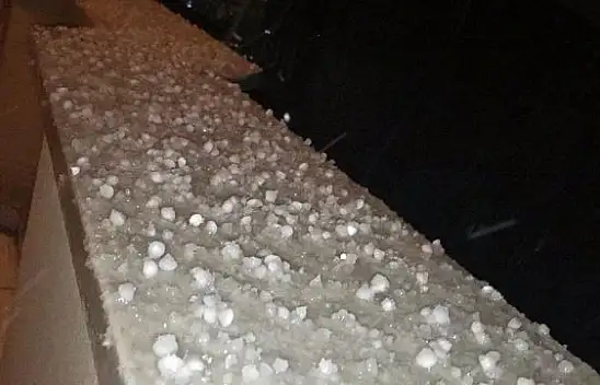 Bartın'da misket büyüklüğünde dolu yağdı