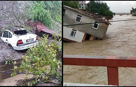 Bartın'da yaşanan sel felaketi