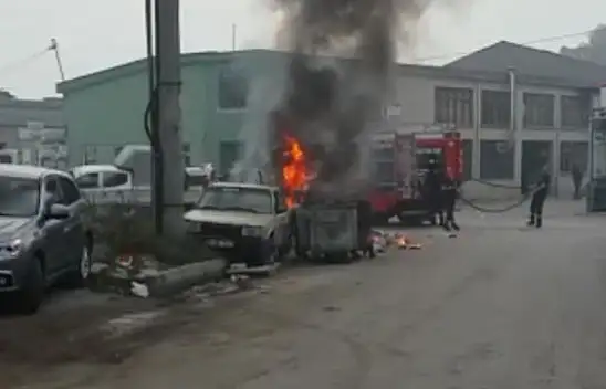 Bartın sanayi sitesinde yangın