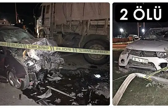 Çimento kavşağında ölümlü kaza