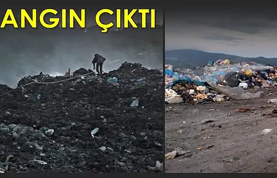 Çöplükte yangın çıktı