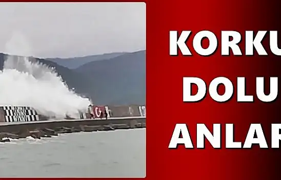 Dev dalgaların arasında kaldılar