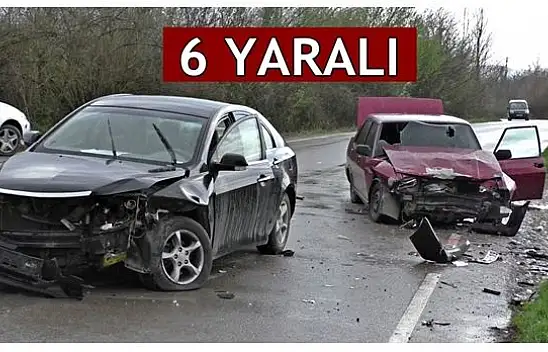 Eski Kozcağız yolunda kaza, 6 yaralı