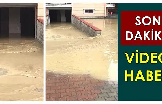 Evlerin giriş katını su bastı