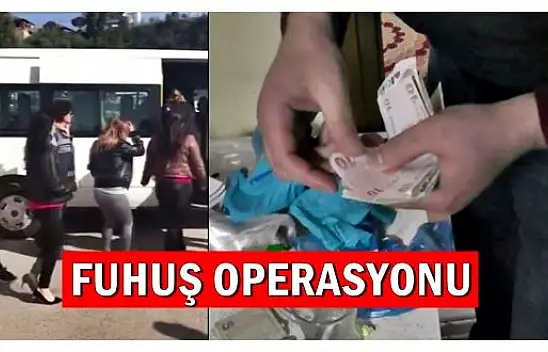 Fuhuş operasyonu, 12 adrese baskın