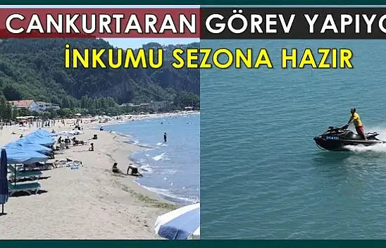 İnkumu'nda deniz sezon açıldı