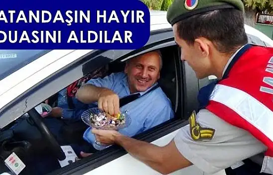 Jandarmadan önce uyardı, sonra şeker
