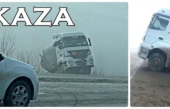 Kayan tanker yoldan çıktı