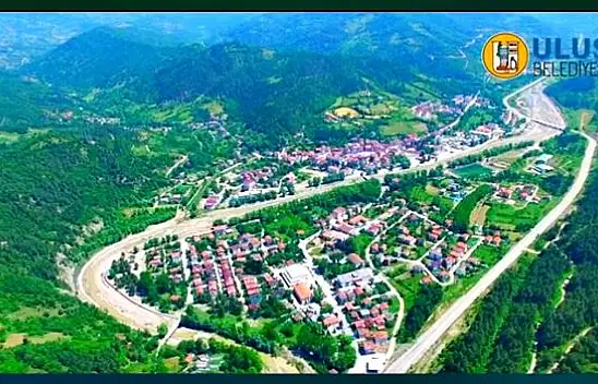 Ulus ve Ulukaya şelalesinin havadan görüntüleri