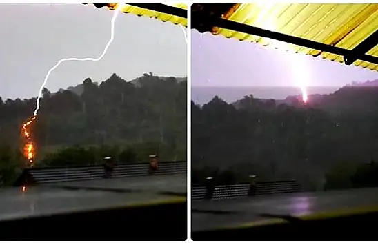 Yıldırım böyle düştü