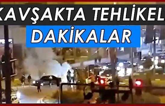 Yolu Trafiğe Kapatıp Drift Yaptılar