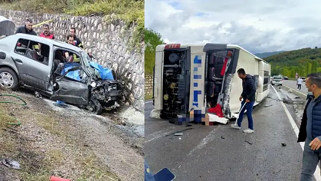 Bartın'da feci kaza, 3 ölü 1 yaralı