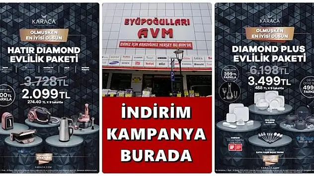 Evinizin tüm ihtiyaçları Eyüpoğulları AVM'de