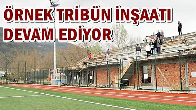 Kozcağız stadı Tribün inşaatı