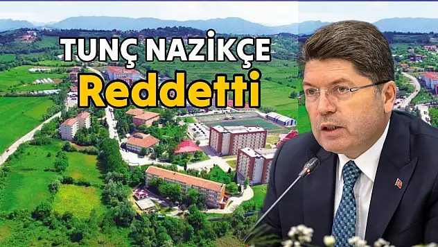 Bakan Tunç nazikçe geri çevirdi
