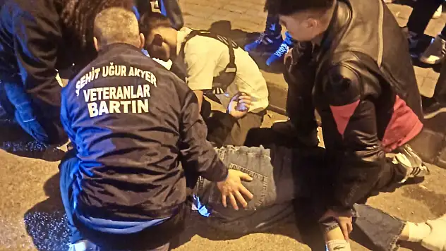 Bartın'da motosikletli kaza