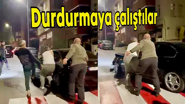 Çarpıp kaçtı! Vatandaşlar durdurmaya çalıştı